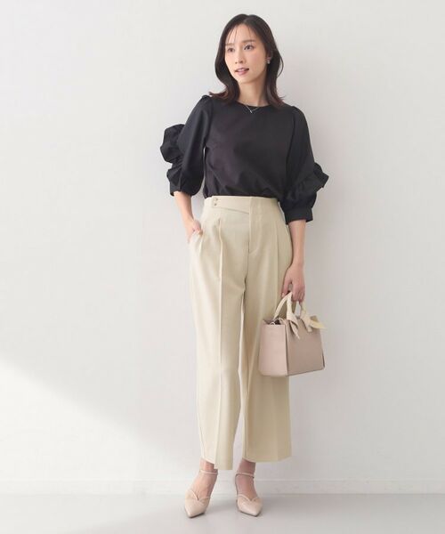 index / インデックス パンツ | セットアップ対応 2タックワイドパンツ【洗濯機OK・接触冷感・吸水速乾・防シワ・ストレッチ】 | 詳細9