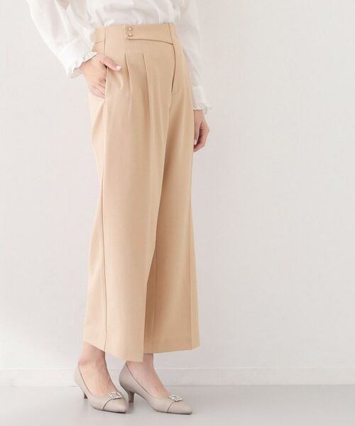 index / インデックス パンツ | セットアップ対応 2タックワイドパンツ【洗濯機OK・接触冷感・吸水速乾・防シワ・ストレッチ】（オレンジ(865)）