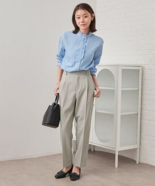 index / インデックス パンツ | セットアップ対応 テーパードパンツ【洗濯機OK・接触冷感・吸水速乾・防シワ・ストレッチ】 | 詳細2