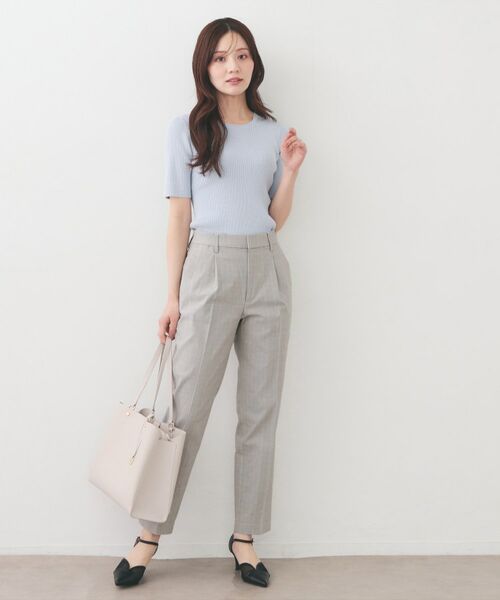 index / インデックス パンツ | ストレッチテーパードパンツ【洗濯機OK・吸水速乾・接触冷感・透け防止】 | 詳細14