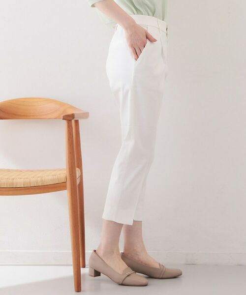 index / インデックス ショート・ハーフ・半端丈パンツ | コンパクトストレッチカプリパンツ【洗濯機OK/吸水速乾/接触冷感/透け防止】 | 詳細1