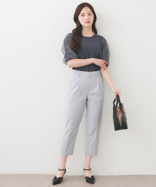 index / インデックス ショート・ハーフ・半端丈パンツ | コンパクトストレッチカプリパンツ【洗濯機OK/吸水速乾/接触冷感/透け防止】 | 詳細14