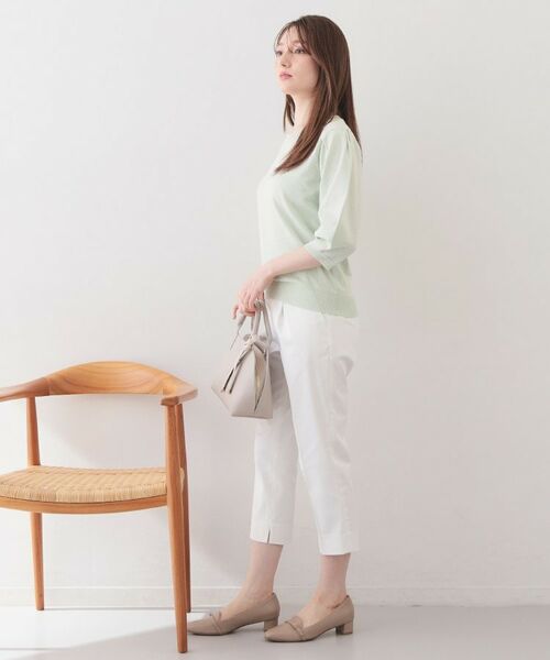 index / インデックス ショート・ハーフ・半端丈パンツ | コンパクトストレッチカプリパンツ【洗濯機OK/吸水速乾/接触冷感/透け防止】 | 詳細3