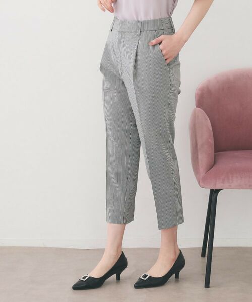 index / インデックス ショート・ハーフ・半端丈パンツ | コンパクトストレッチカプリパンツ【洗濯機OK/吸水速乾/接触冷感/透け防止】 | 詳細9