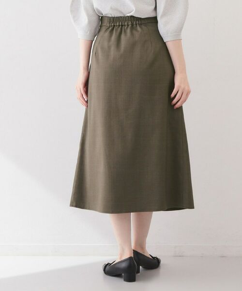 index / インデックス スカート | 麻調ツイルラップ風プリーツスカート【洗濯機OK/イージーアイロン/防シワ】 | 詳細1