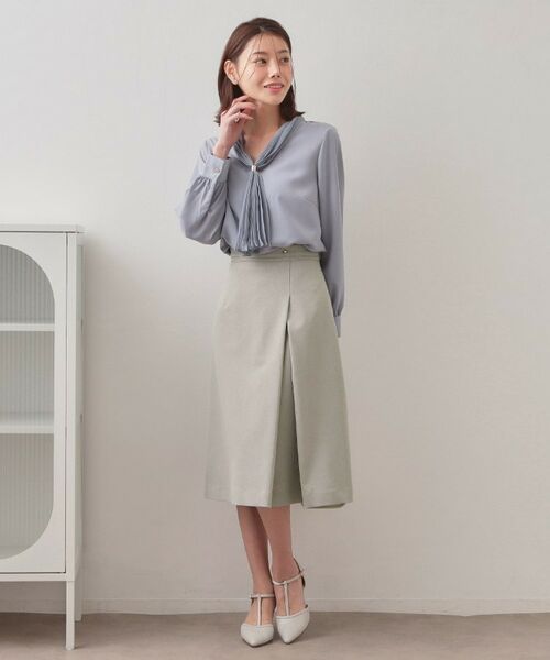 index / インデックス スカート | セットアップ対応 アシメタックAラインスカート【洗濯機OK・防シワ】 | 詳細2