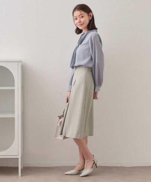 index / インデックス スカート | セットアップ対応 アシメタックAラインスカート【洗濯機OK・防シワ】 | 詳細4