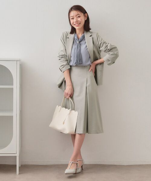 index / インデックス スカート | セットアップ対応 アシメタックAラインスカート【洗濯機OK・防シワ】 | 詳細6