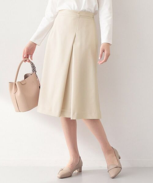 index / インデックス スカート | セットアップ対応 アシメタックAラインスカート【洗濯機OK・防シワ】（グレージュ(050)）
