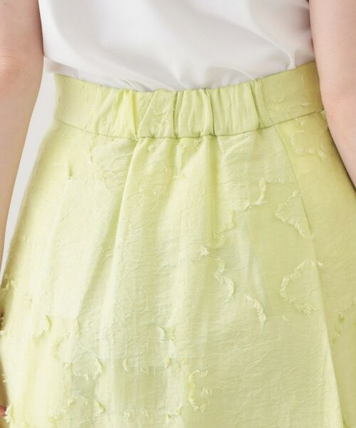 index / インデックス スカート | フラワーカットジャカードタックフレアスカート【洗濯機OK／イージーアイロン】 | 詳細17