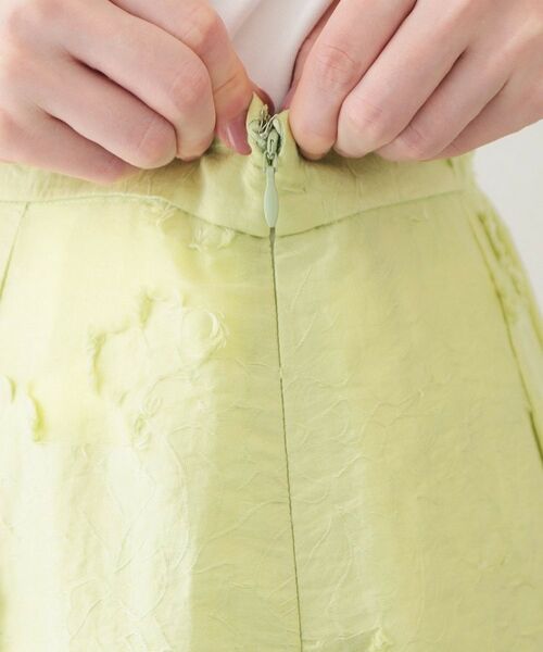 index / インデックス スカート | フラワーカットジャカードタックフレアスカート【洗濯機OK／イージーアイロン】 | 詳細18