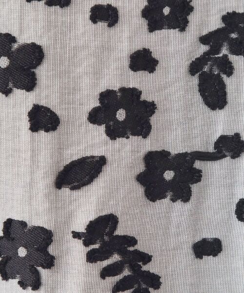 index / インデックス スカート | 麻調花柄ジャカードフレアスカート【ハンドウォッシャブル】 | 詳細15