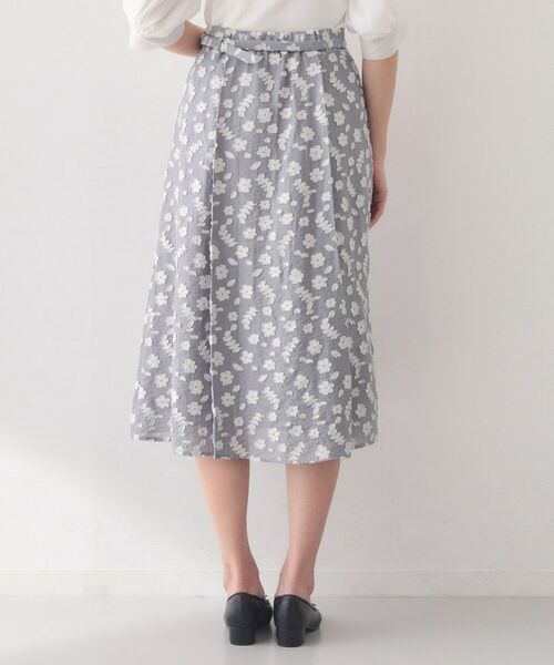 index / インデックス スカート | 麻調花柄ジャカードフレアスカート【ハンドウォッシャブル】 | 詳細25