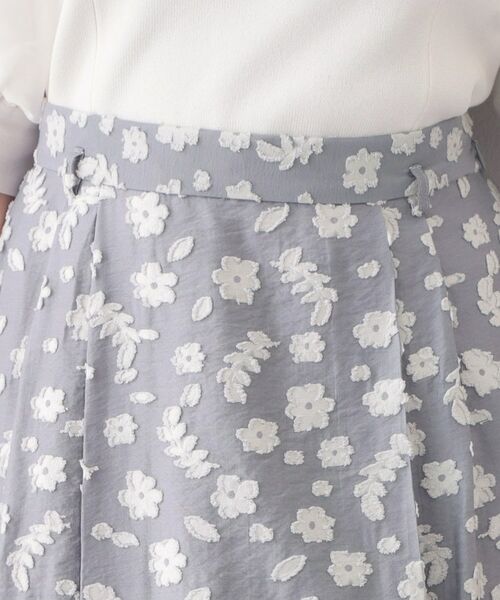 index / インデックス スカート | 麻調花柄ジャカードフレアスカート【ハンドウォッシャブル】 | 詳細29