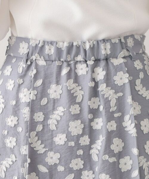 index / インデックス スカート | 麻調花柄ジャカードフレアスカート【ハンドウォッシャブル】 | 詳細30