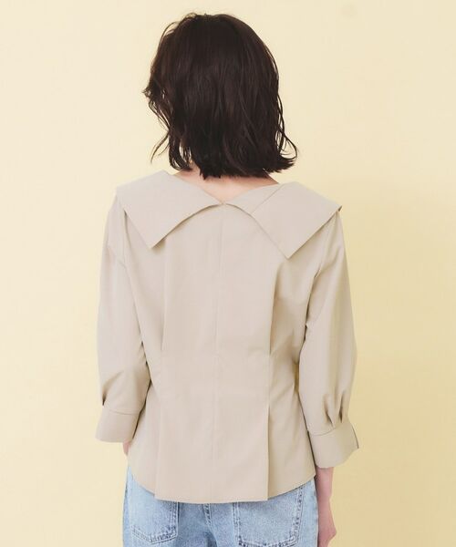 index / インデックス シャツ・ブラウス | 変形カシュクールタックシャツ【洗濯機OK／ストレッチ】 | 詳細24