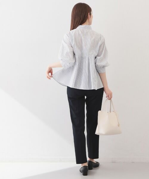 index / インデックス シャツ・ブラウス | ボウタイ取り外し2way ペプラムブラウス【洗濯機OK・イージーアイロン・防シワ】 | 詳細12