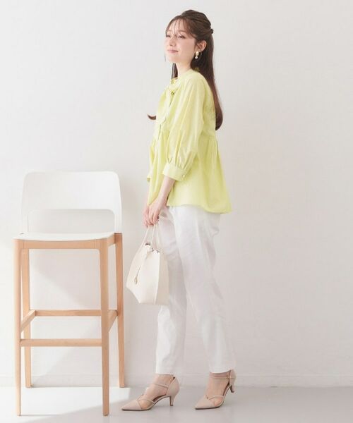 index / インデックス シャツ・ブラウス | ボウタイ取り外し2way ペプラムブラウス【洗濯機OK・イージーアイロン・防シワ】 | 詳細19