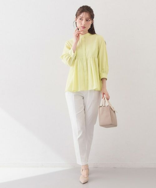 index / インデックス シャツ・ブラウス | ボウタイ取り外し2way ペプラムブラウス【洗濯機OK・イージーアイロン・防シワ】 | 詳細20