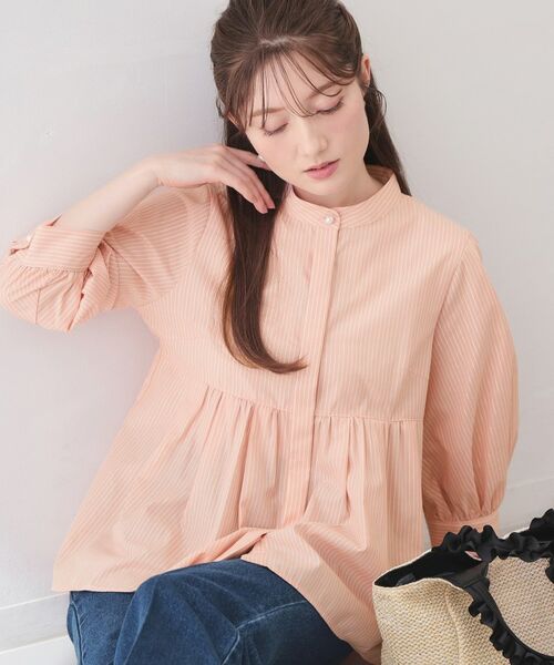 index / インデックス シャツ・ブラウス | ボウタイ取り外し2way ペプラムブラウス【洗濯機OK・イージーアイロン・防シワ】 | 詳細23