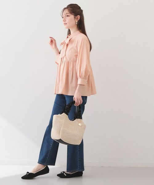 index / インデックス シャツ・ブラウス | ボウタイ取り外し2way ペプラムブラウス【洗濯機OK・イージーアイロン・防シワ】 | 詳細26