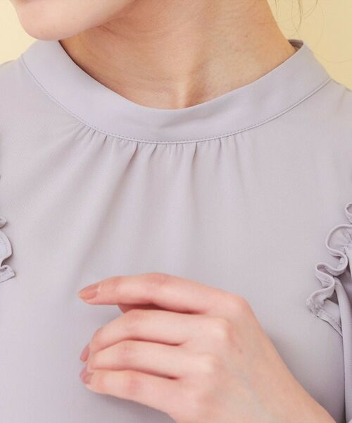 index / インデックス シャツ・ブラウス | スリットフリルバルーンスリーブブラウス【洗濯機OK／イージーアイロン／防シワ】 | 詳細16