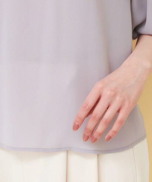 index / インデックス シャツ・ブラウス | スリットフリルバルーンスリーブブラウス【洗濯機OK／イージーアイロン／防シワ】 | 詳細19