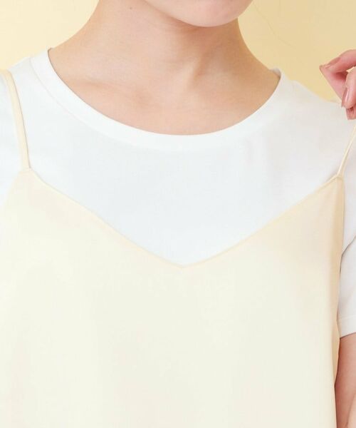 index / インデックス キャミソール・チューブトップ | サテンレースキャミソール【洗濯機OK】 | 詳細12