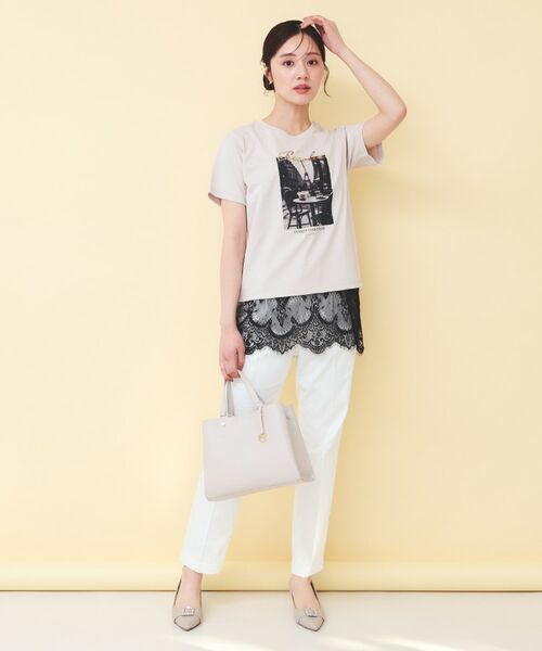 index / インデックス キャミソール・チューブトップ | サテンレースキャミソール【洗濯機OK】 | 詳細6