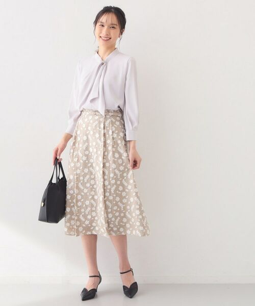 index / インデックス シャツ・ブラウス | アシメドレープボウタイブラウス【洗濯機OK・イージーアイロン】 | 詳細14