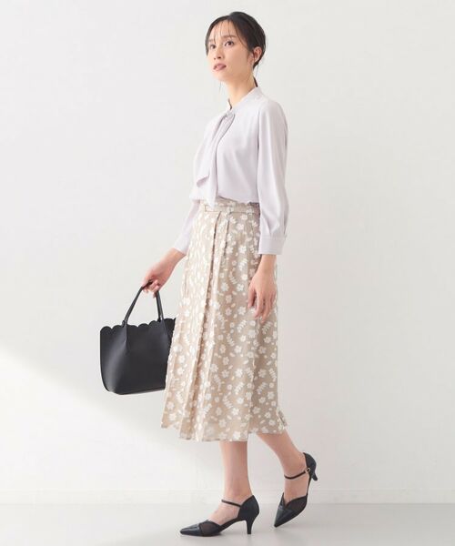 index / インデックス シャツ・ブラウス | アシメドレープボウタイブラウス【洗濯機OK・イージーアイロン】 | 詳細15