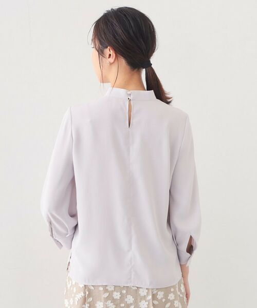 index / インデックス シャツ・ブラウス | アシメドレープボウタイブラウス【洗濯機OK・イージーアイロン】 | 詳細19