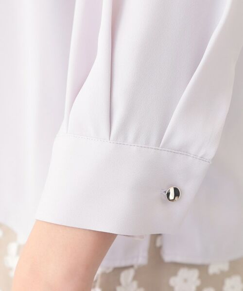 index / インデックス シャツ・ブラウス | アシメドレープボウタイブラウス【洗濯機OK・イージーアイロン】 | 詳細23