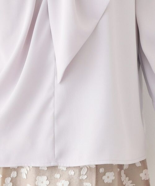 index / インデックス シャツ・ブラウス | アシメドレープボウタイブラウス【洗濯機OK・イージーアイロン】 | 詳細24