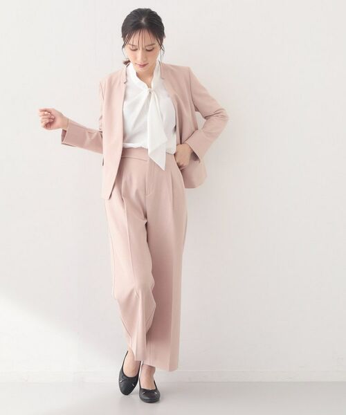 index / インデックス シャツ・ブラウス | アシメドレープボウタイブラウス【洗濯機OK・イージーアイロン】 | 詳細3