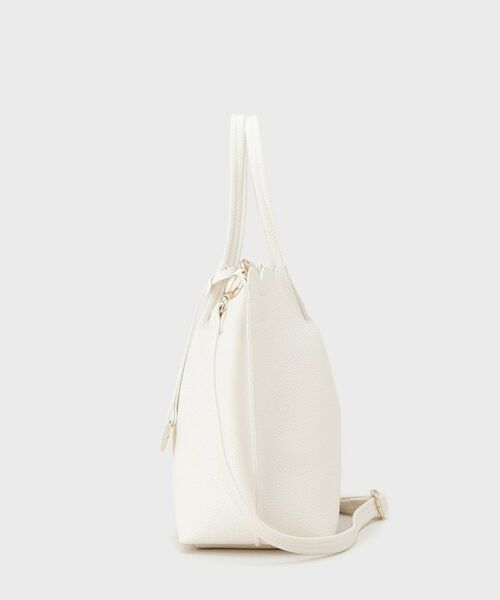 index / インデックス トートバッグ | 【2WAY】軽量合皮スカラップデザインミドルトートバッグ | 詳細10