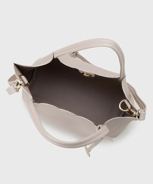 index / インデックス トートバッグ | 【2WAY】軽量合皮スカラップデザインミドルトートバッグ | 詳細14