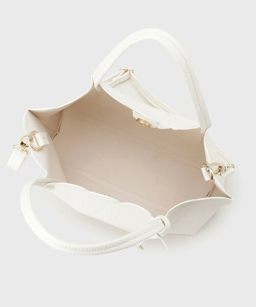 index / インデックス トートバッグ | 【2WAY】軽量合皮スカラップデザインミドルトートバッグ | 詳細15