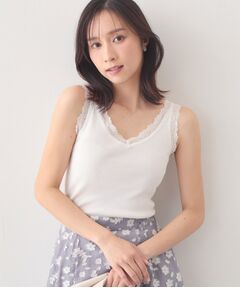 index / インデックス キャミソール・チューブトップ | 前後2way丸胴レースタンクラメアソート【洗濯機OK】