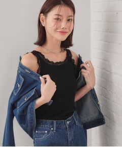 index / インデックス キャミソール・チューブトップ | 前後2way丸胴レースタンクラメアソート【洗濯機OK】