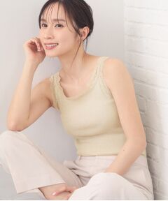 index / インデックス キャミソール・チューブトップ | 前後2way丸胴レースタンクラメアソート【洗濯機OK】