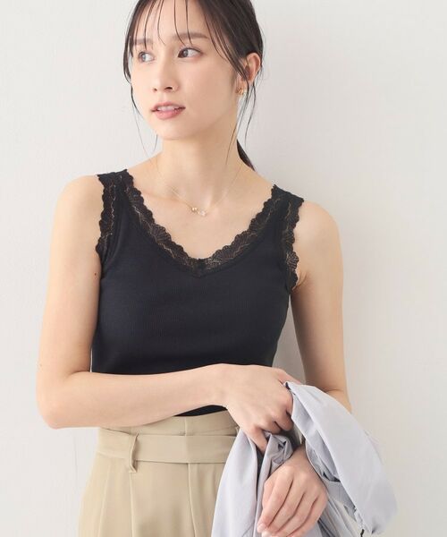 index / インデックス キャミソール・チューブトップ | 前後2way丸胴レースタンクラメアソート【洗濯機OK】 | 詳細10