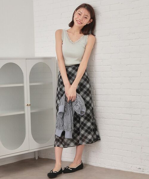 index / インデックス キャミソール・チューブトップ | 前後2way丸胴レースタンクラメアソート【洗濯機OK】 | 詳細17