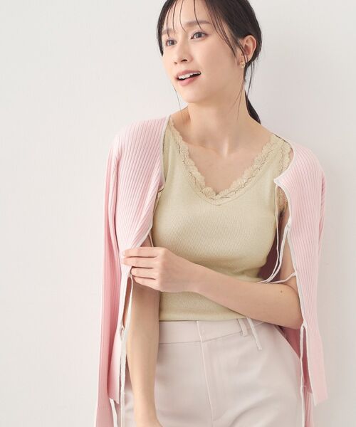 index / インデックス キャミソール・チューブトップ | 前後2way丸胴レースタンクラメアソート【洗濯機OK】 | 詳細24