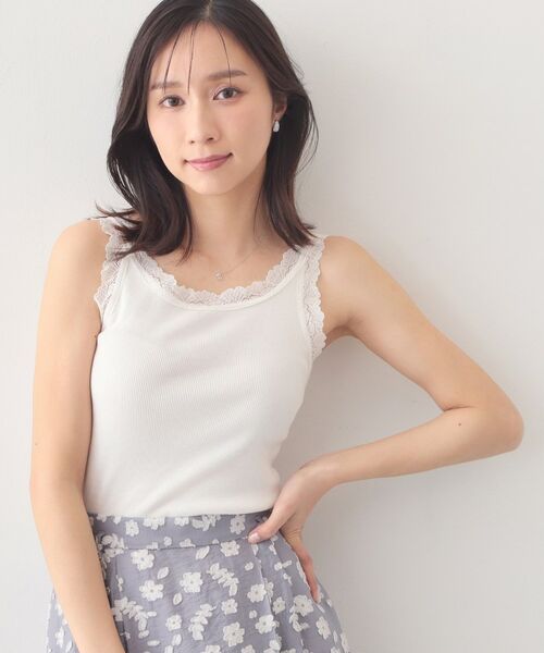 index / インデックス キャミソール・チューブトップ | 前後2way丸胴レースタンクラメアソート【洗濯機OK】 | 詳細3