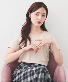 index / インデックス Tシャツ | 薄手なのに透けにくい！ベーシックTシャツ【洗濯機OK・接触冷感・吸水速乾・透け防止・UVケア】