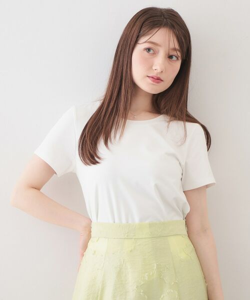 index / インデックス Tシャツ | 薄手なのに透けにくい!ベーシックTシャツ【洗濯機OK・接触冷感・吸水速乾・透け防止・UVケア】 | 詳細1