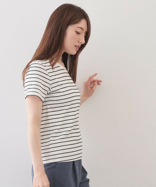 index / インデックス Tシャツ | 薄手なのに透けにくい!ベーシックTシャツ【洗濯機OK・接触冷感・吸水速乾・透け防止・UVケア】 | 詳細13