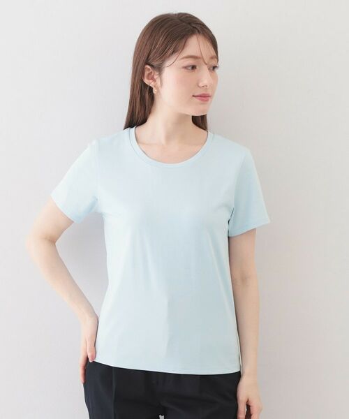 index / インデックス Tシャツ | 薄手なのに透けにくい!ベーシックTシャツ【洗濯機OK・接触冷感・吸水速乾・透け防止・UVケア】 | 詳細25