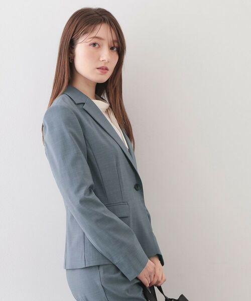 index / インデックス テーラードジャケット | ストレッチテーラードジャケット/セットアップ対応可【洗濯機OK/接触冷感/吸水速乾/イージーアイロン】《XS～3L》 | 詳細1